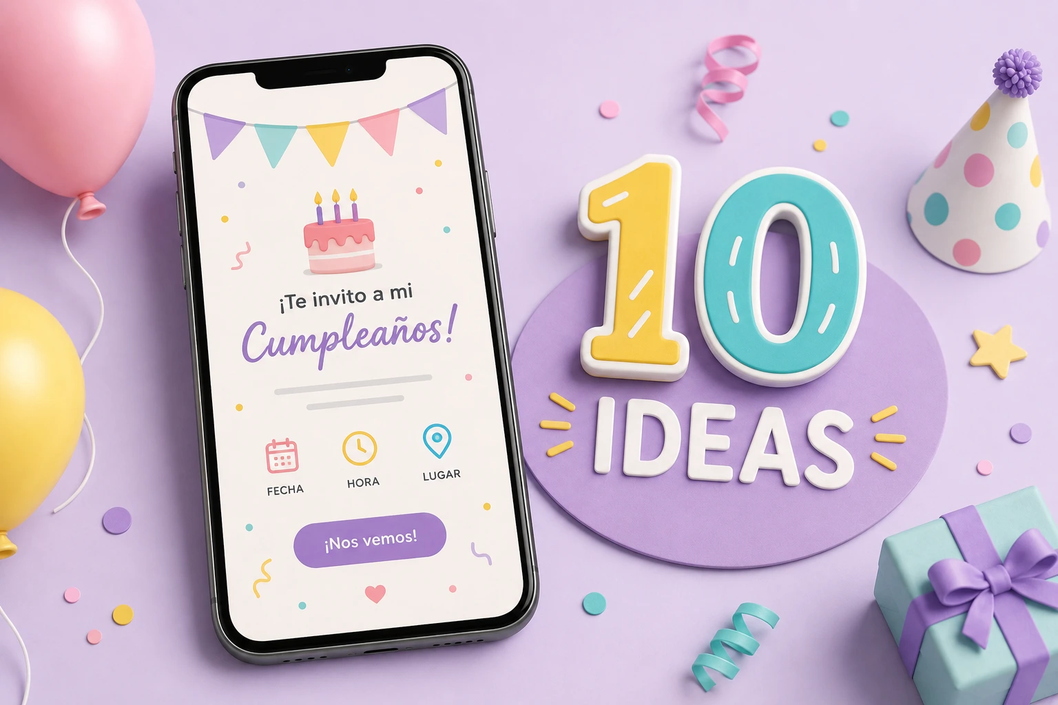 10 Ideas para Invitaciones de Cumpleaños