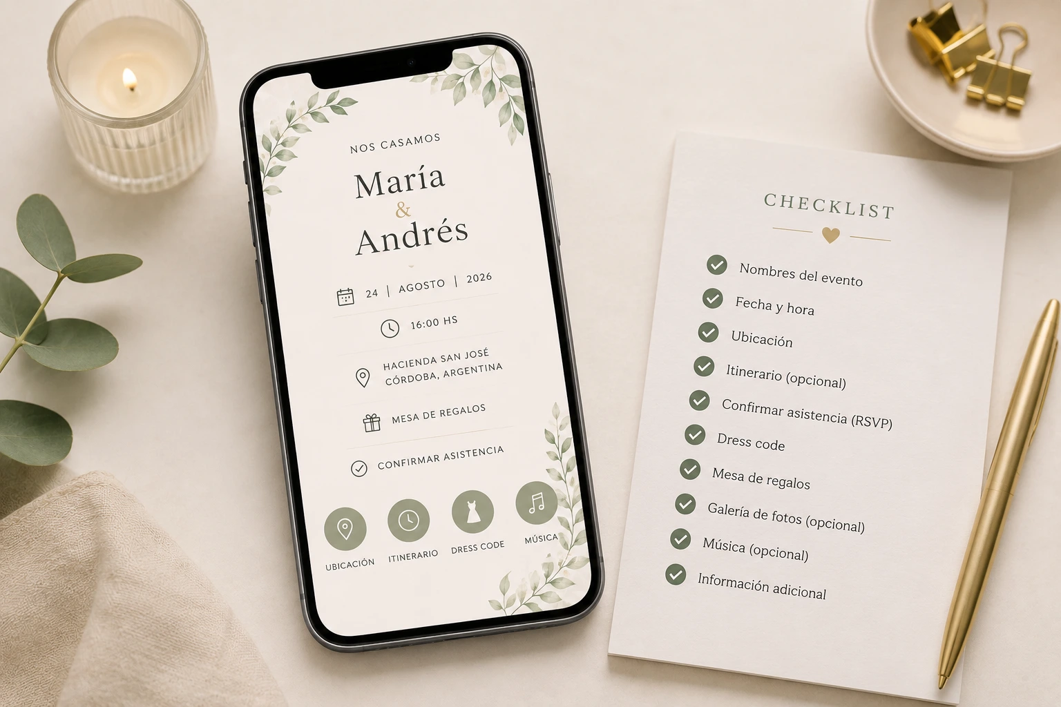 ¿Qué Información Debe Llevar una Invitación Digital?